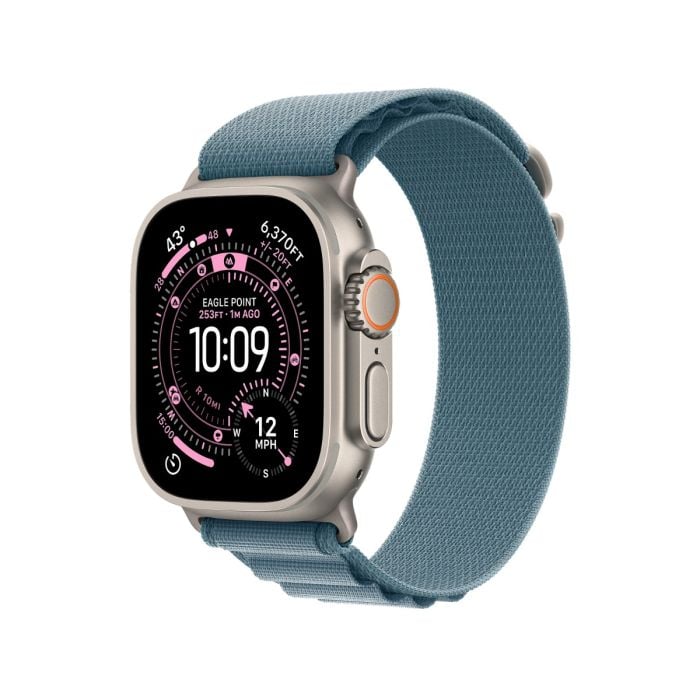 Apple Watch Ultra 3 Titanium Rugged Smartwatch with Alpine Loop Strap