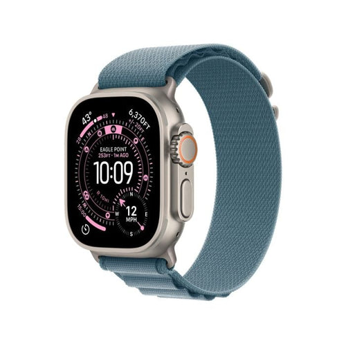 Apple Watch Ultra 3 Titanium Rugged Smartwatch with Alpine Loop Strap