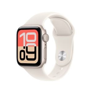 Apple Watch SE 3 Starlight Aluminium Smartwatch with Sport Band
