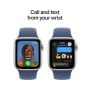 Apple Watch SE GPS Silver Aluminium Case with Denim Sport Band