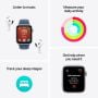 Apple Watch SE Silver Aluminium Case with Blue Cloud Sport Loop