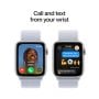Apple Watch SE Silver Aluminium Case with Blue Cloud Sport Loop