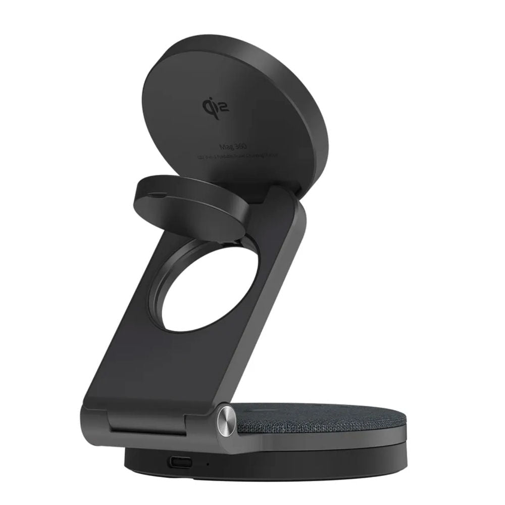 Adam Elements Mag 360 Qi2 3-in-1 Foldable Travel Charging Station