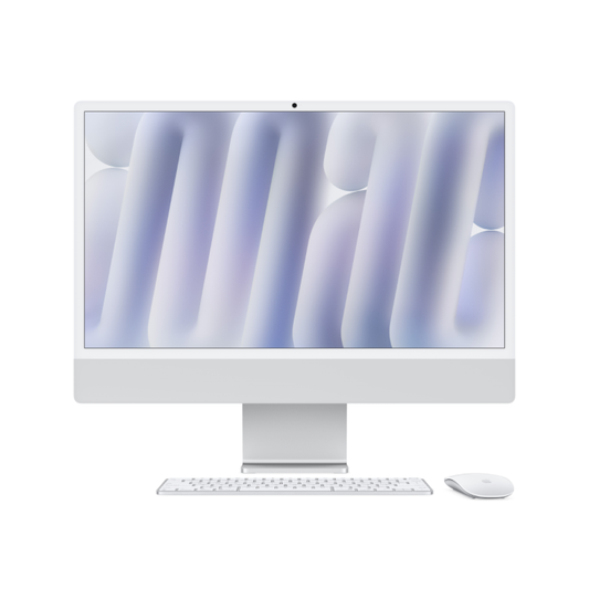 Apple iMac 24-inch M4 Chip Nano-Texture Glass 256GB Silver Desktop