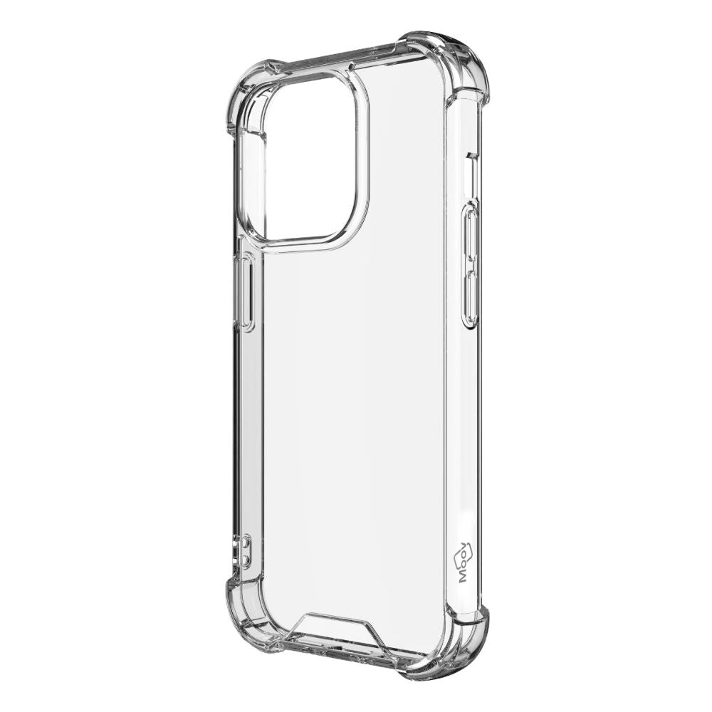 Moov Clear Case for iPhone 15 Pro Shockproof Protective Cover