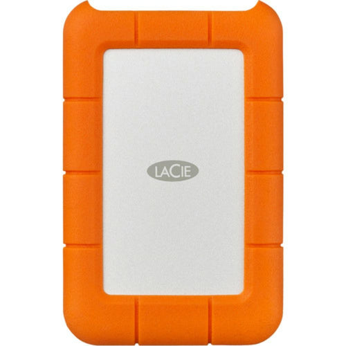 LaCie Rugged 5TB Silver USB-C External Portable Hard Drive