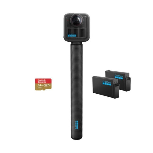 GoPro MAX2 8K 360 Action Camera with Essential Accessories Bundle
