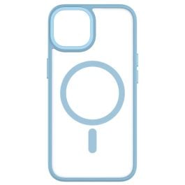 QDOS Hybrid Soft Snap MagSafe iPhone 14 13 Case Blue