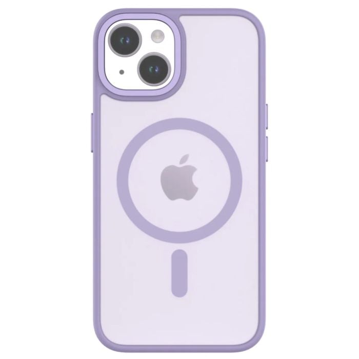 QDOS Hybrid Soft Snap MagSafe Case iPhone 14 and 13 Lavender