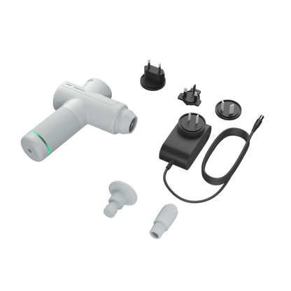 Hyperice Hypervolt Go 2 Portable Mini Percussion Massage Gun Arctic Grey