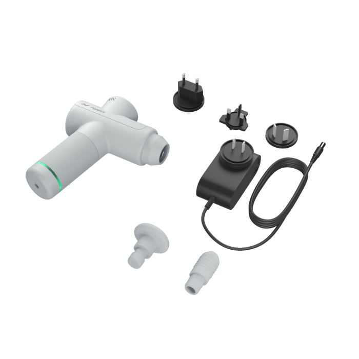 Hyperice Hypervolt Go 2 Portable Percussion Massage Gun Arctic Grey