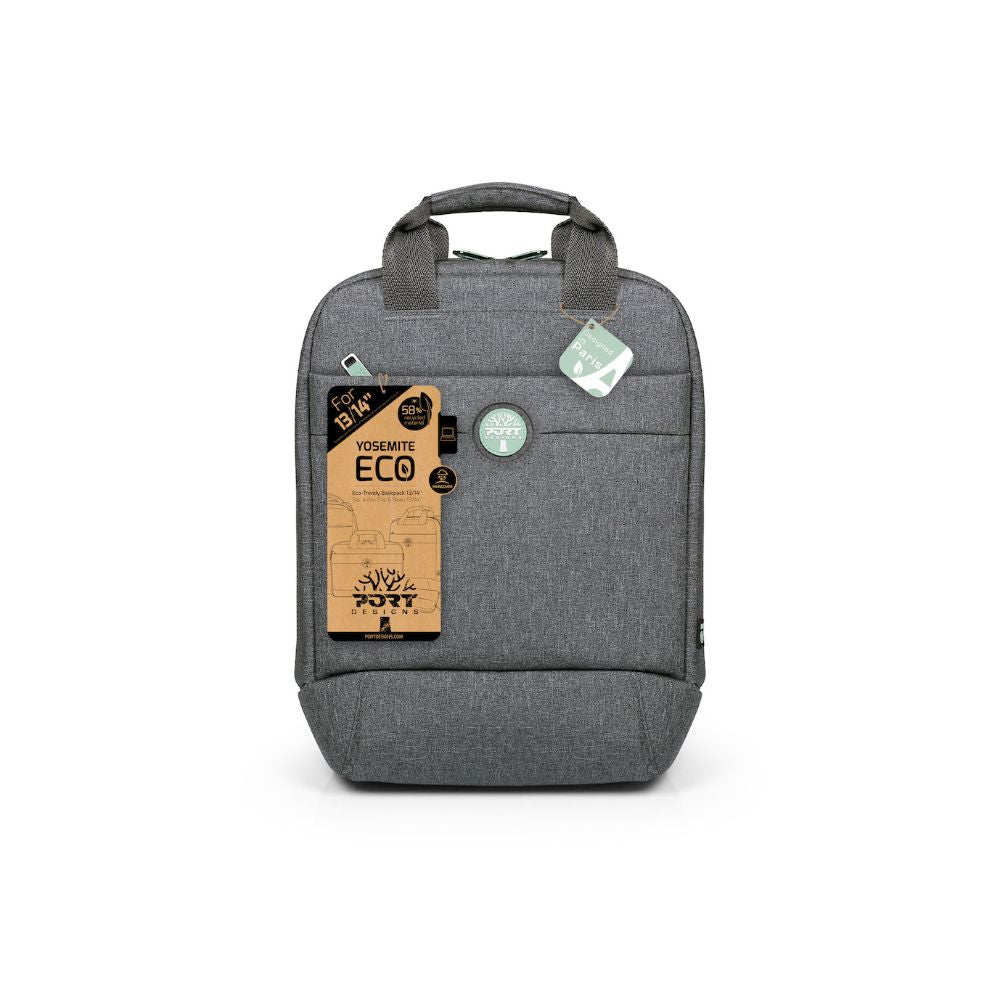Port Designs Yosemite Eco 14 Inch MacBook Laptop Backpack Grey
